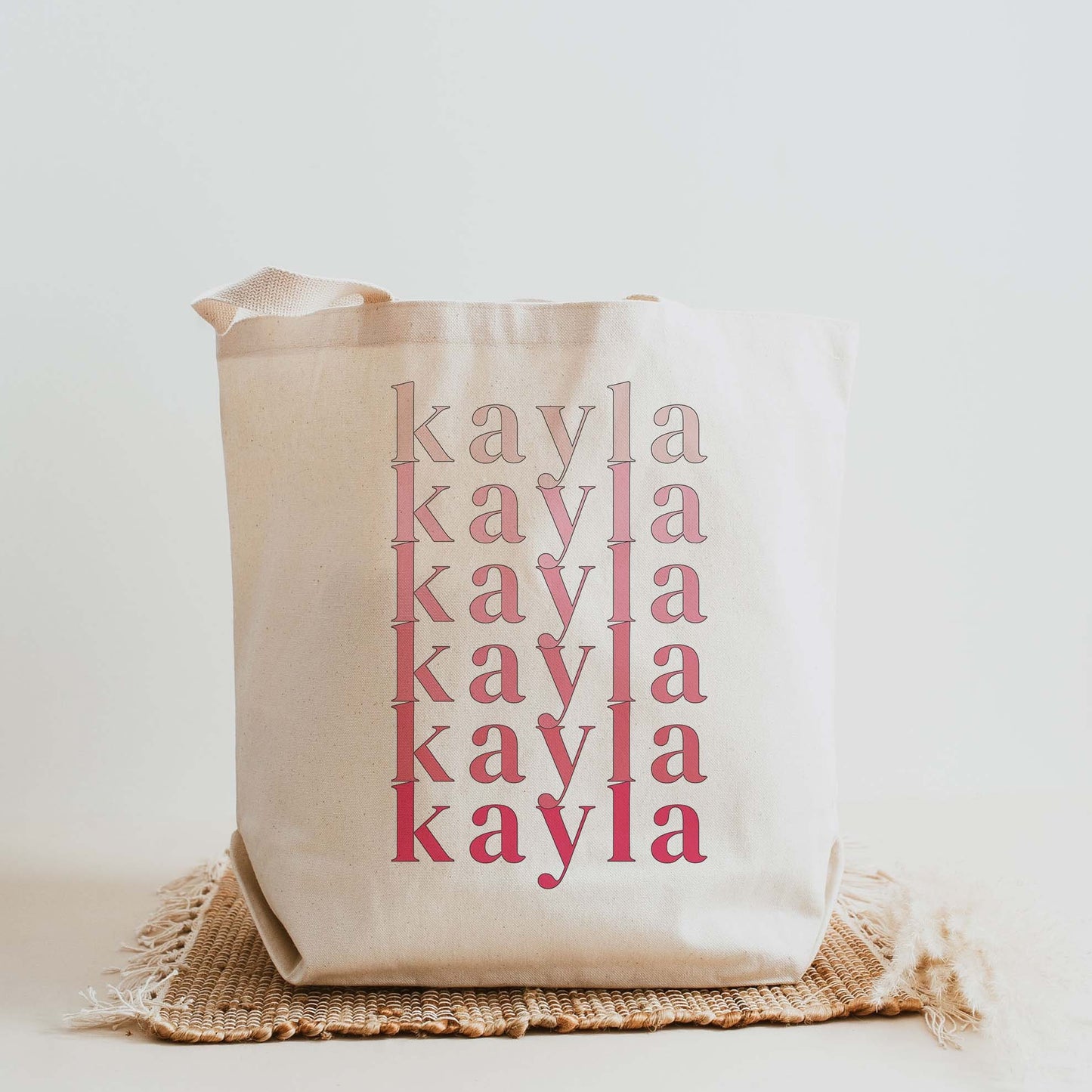Colorful Name Personalized Canvas Tote Bag, Wedding Gift, Bachelorette Bridesmaid gifts,Maid of Honor Wedding gifts, Gift for her,173-TB